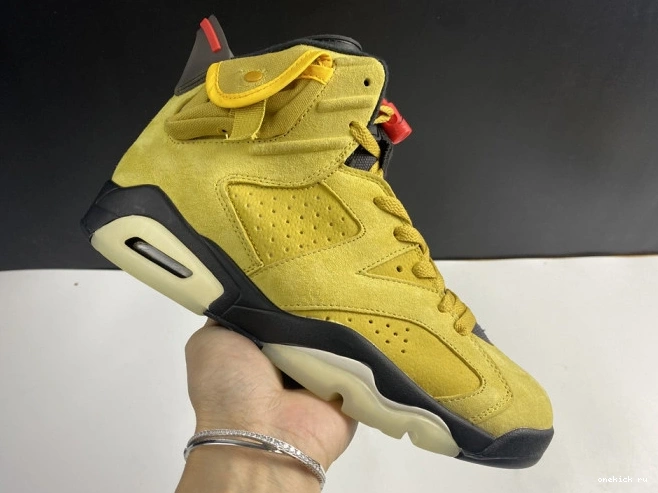 Rep Onekick X TRAVIS YELLOW 6 JORDAN CN1084-300 SCOTT AIR 0817